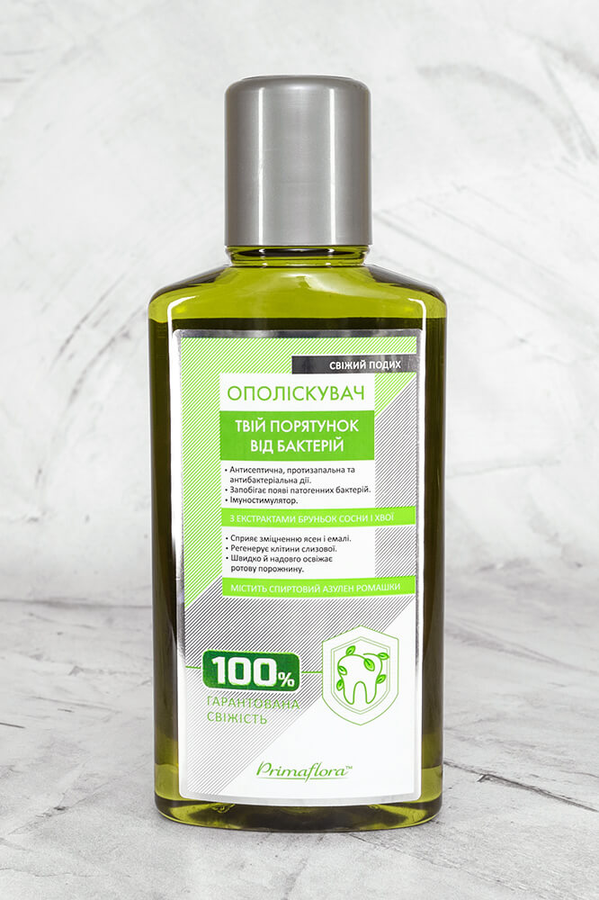Ополіскувач для порожнини рота з екстрактами сосни та хвої